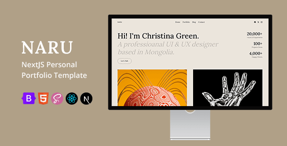 Naru - NextJS Personal Portfolio Template